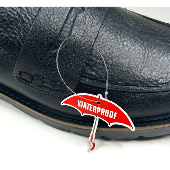 Blondo Peyton Waterproof Black Leather Casual Slip On Loafers Women's 9.5M New - Picture 7 of 11